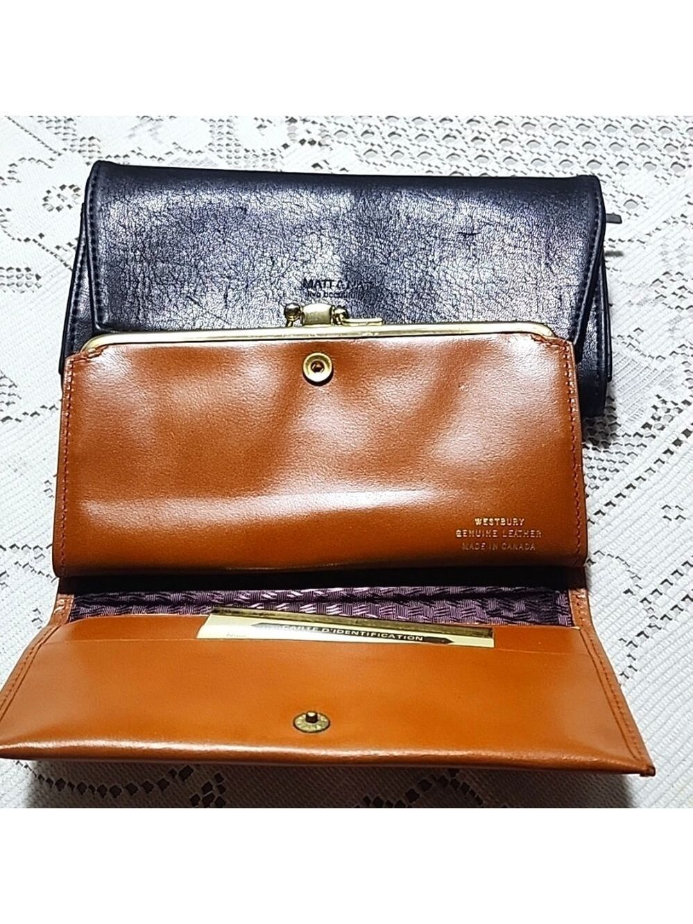 2 Matt & NAT / Westbury wallet Made Canada 2 wallets for one price